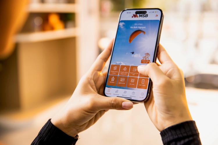 giao diện ngân hàng điện tử MSB