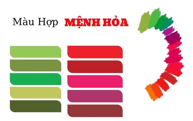 Mệnh hỏa hợp màu gì?