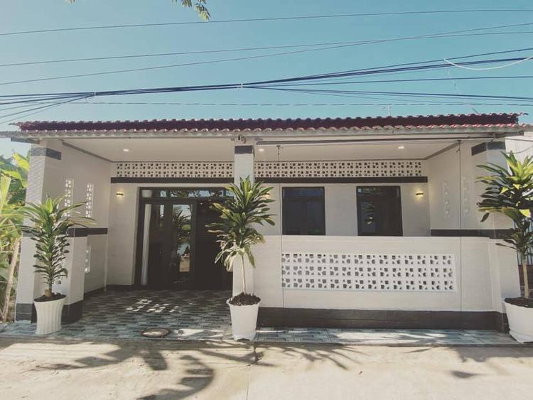 Nhà cấp 4 mái bằng nông thôn thiết kế tối giản