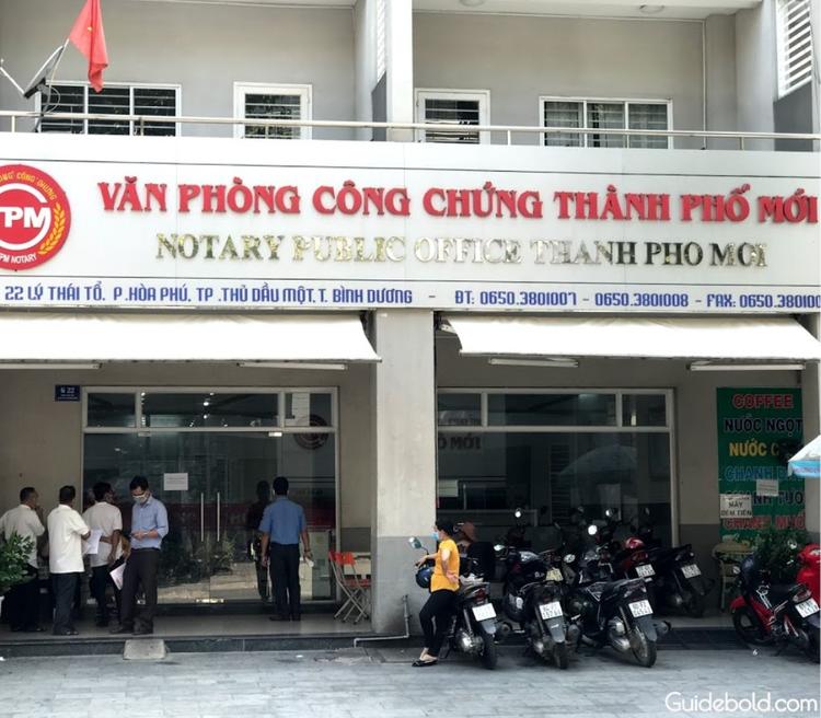  Phòng công chứng Thành Phố Mới