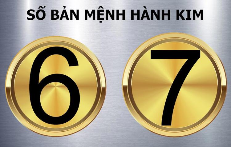 Con số may mắn cho mệnh Kim