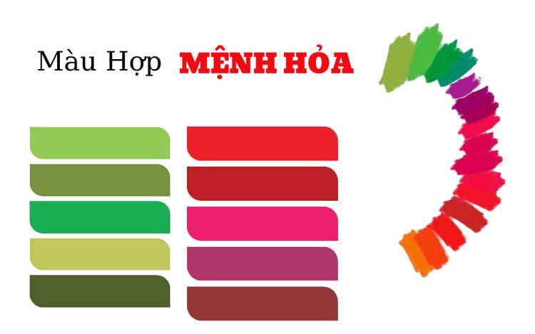 màu hợp mệnh Hỏa