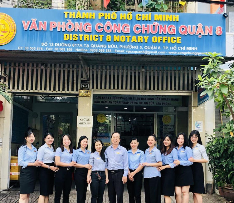 Một văn phòng công chứng tại Quận 8