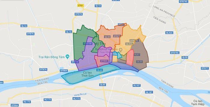Mỹ Tho là thành phố trực thuộc tỉnh Tiền Giang