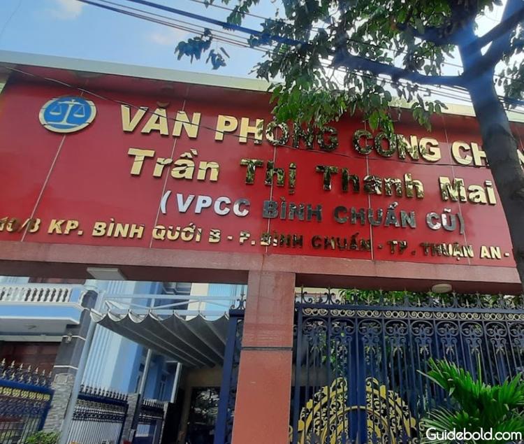 Văn phòng công chứng Trần Thị Thanh Mai.