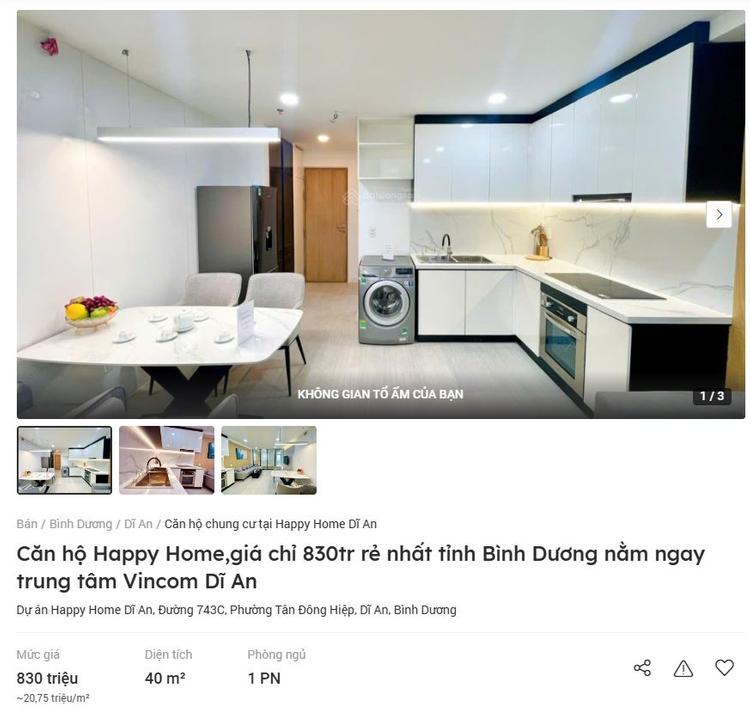 căn hộ Happy Home gần ngã tư 550