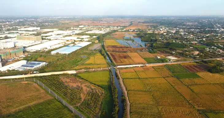 ranh giới hai tỉnh Tây Ninh và Long An trước khi sáp nhập