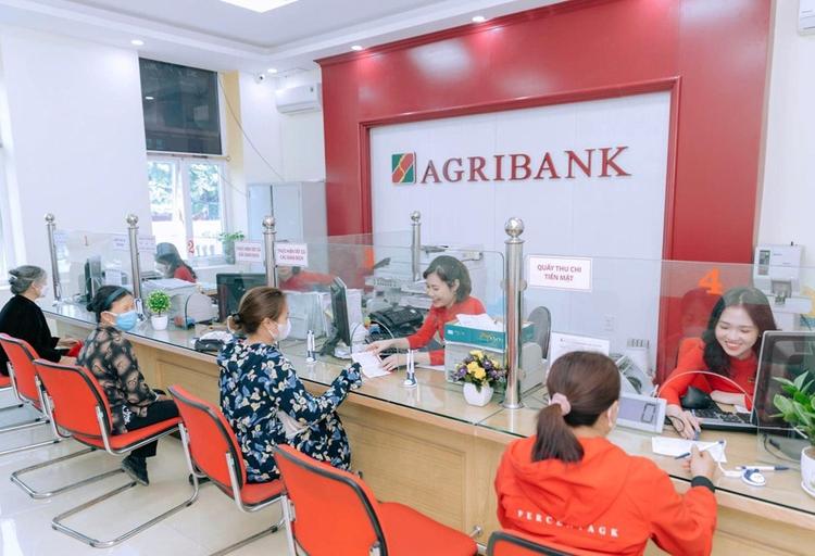 Khách hàng giao dịch tại Agribank