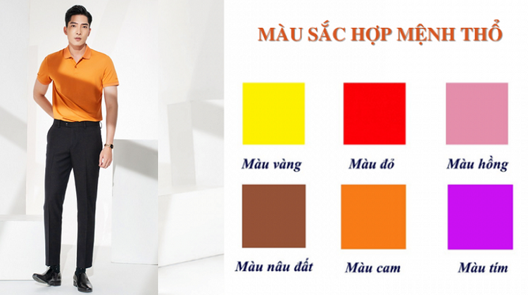 Gợi ý cách chọn màu trang phục cho mệnh Thổ