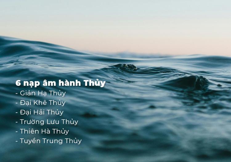 6 nạp âm mệnh Thuỷ
