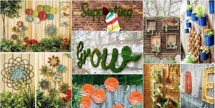 Một số ý tưởng kết hoa hoặc kết chữ khác cho hàng rào.