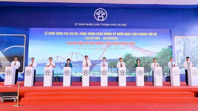 Lễ khởi công cầu Trần Hưng Đạo