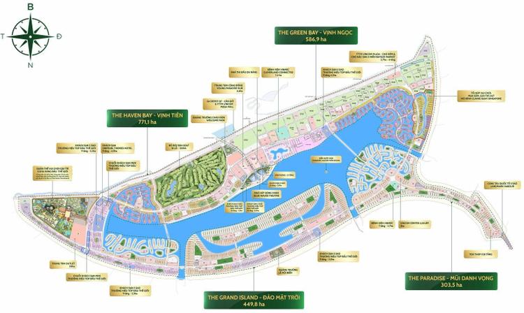 Các phân khu Vinhomes Green Paradise Cần Giờ