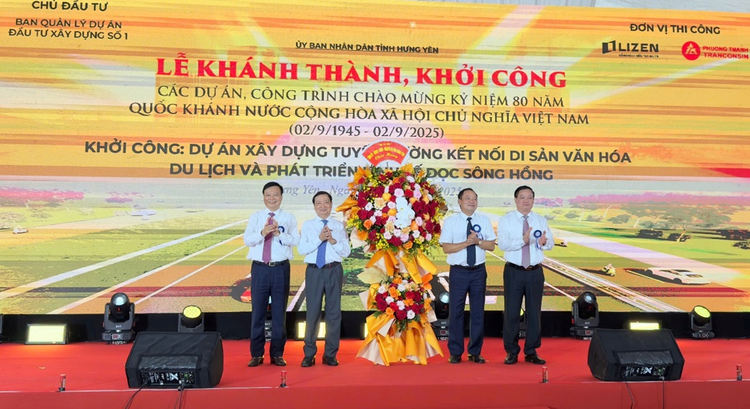 Lễ khởi công đường di sản Hưng Yên vào ngày 19/8/2025