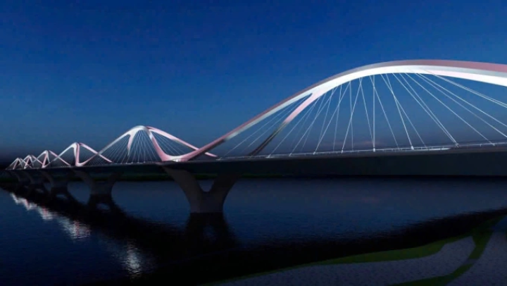 Phối cảnh kiến trúc cầu Trần Hưng Đạo