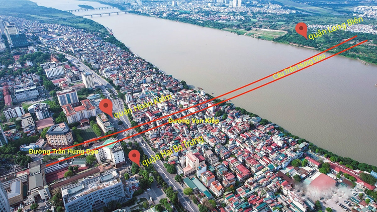 Vị trí xây cầu Trần Hưng Đạo