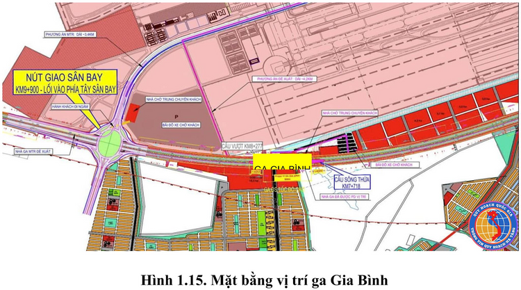 Mặt bằng vị trí của ga Yên Tử