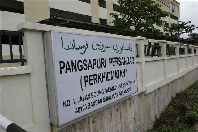 Pangsapuri Persanda (Apartment) for Sale or Rent in Shah Alam, 2024