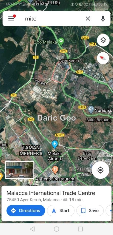 Tasik Utama MITC, Ayer Keroh