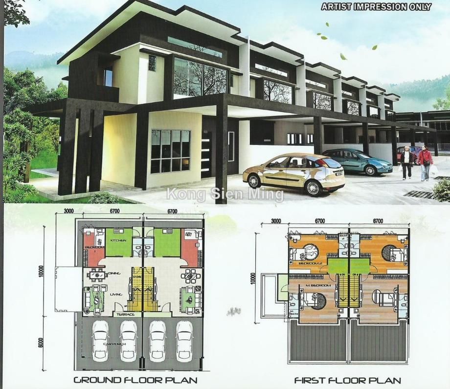 Taman Sunview Sibu Intermediate 2 Sty Terrace Link House 3 Bedrooms For Sale Iproperty Com My