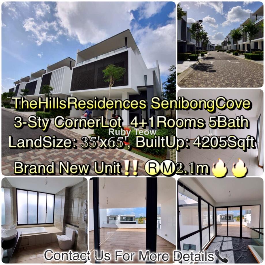 Senibong Cove The Hills Residences Masai Permas Jaya Corner Lot 3 Sty Terrace Link House 4 1 Bedrooms For Sale Iproperty Com My