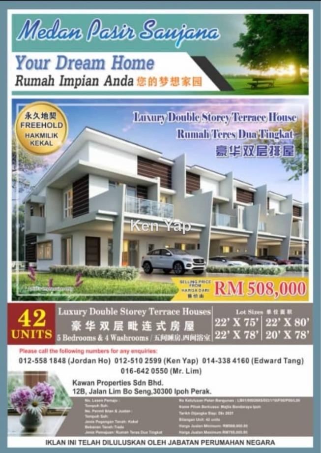 Pasir Puteh Ipoh Intermediate 2 Sty Terrace Link House 5 Bedrooms For Sale Iproperty Com My