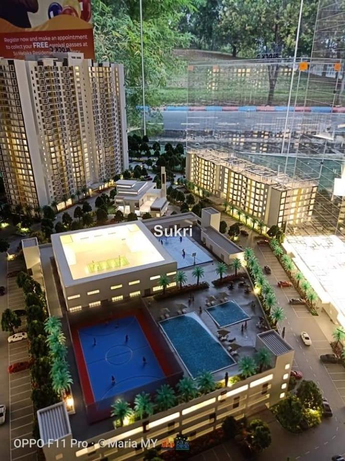 Sri Melaka Residensi Intermediate Condominium 3 bedrooms for sale in