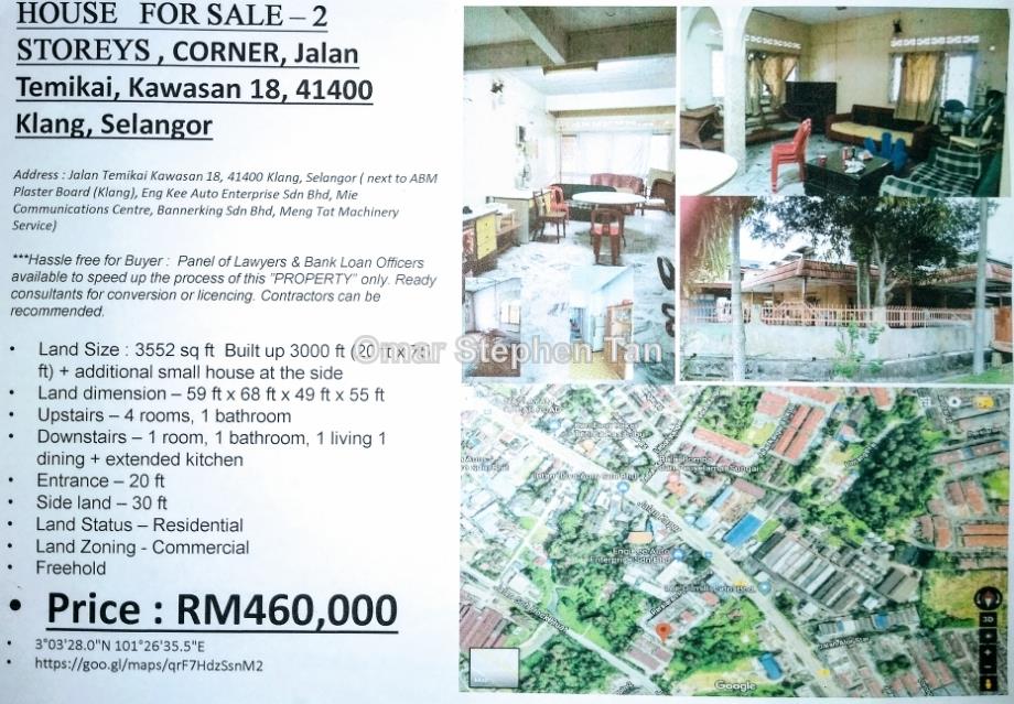Klang Corner Lot 2 Sty Terrace Link House 5 Bedrooms For Sale Iproperty Com My