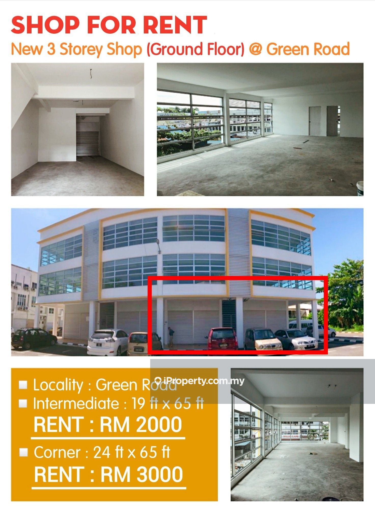 NEW 3-Storey Shop at Green Road Kuching, Kuching