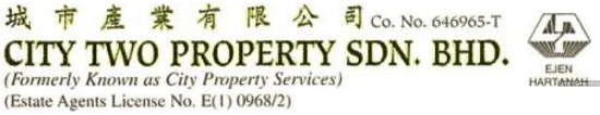 CITY TWO PROPERTY SDN BHD   [ E (1) 0968/3 ]