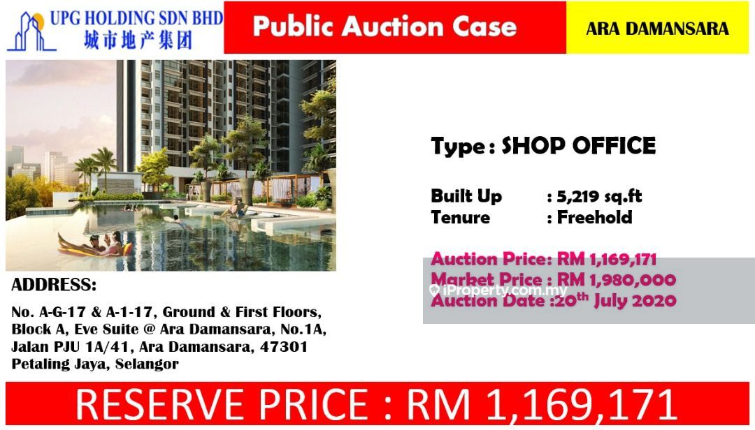 Eve Suite Ara Damansara Petaling Jaya Ara Damansara Shop Office For Sale Iproperty Com My