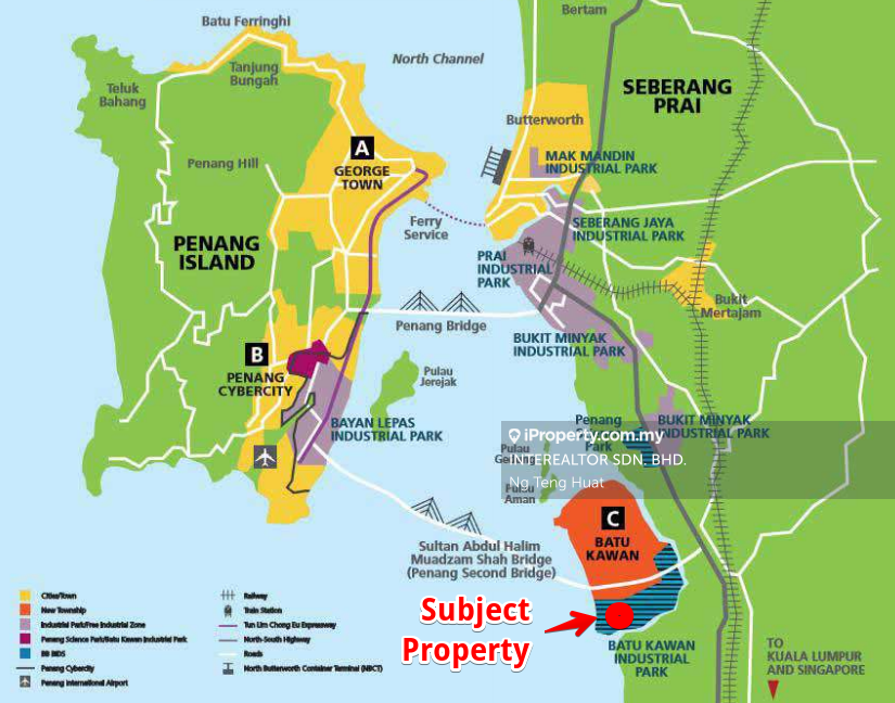 Batu Kawan Industrial Park, Batu Kawan Industrial Land for sale 