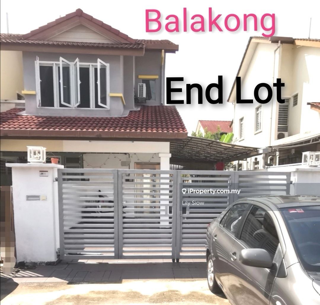 Balakong Jaya, Balakong End lot 1sty Terrace/Link House 3 bedrooms for