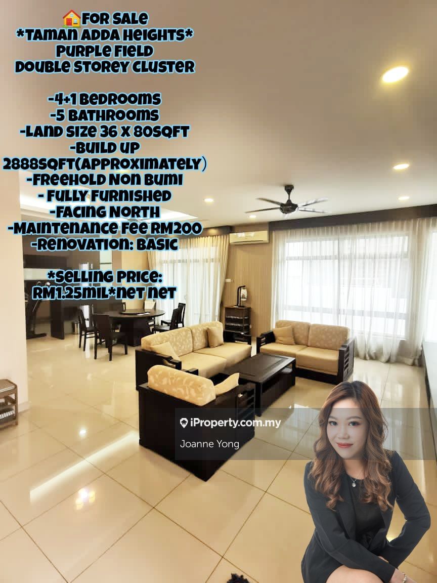 Taman Adda Heights, Purple Field, Bandar Dato Onn, Tebrau Cluster House