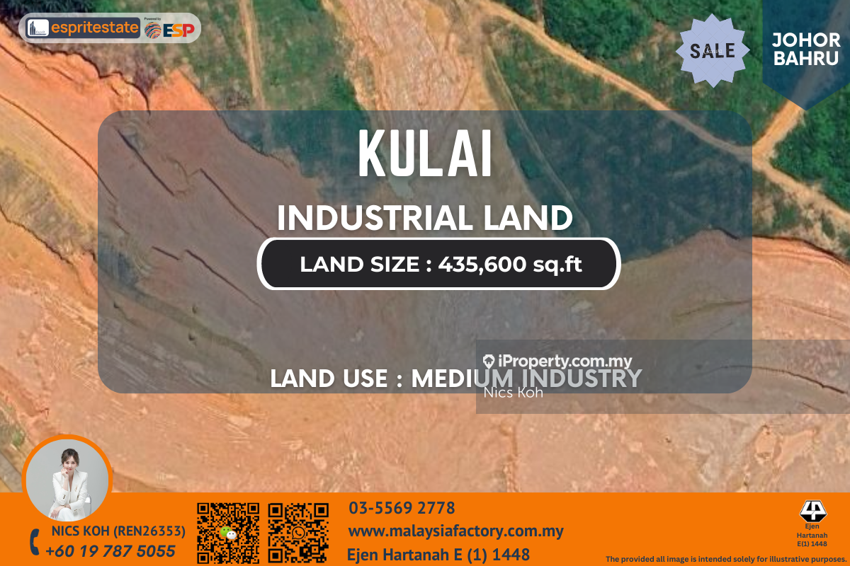 10 acres Industrial Land at Kulai for Sale, Kulai Industrial Land for sale