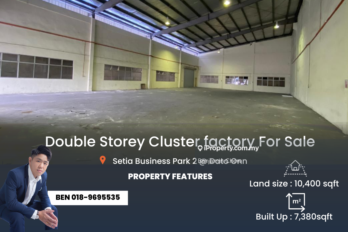 Double Storey Cluster factory Setia Business Park 2 , Dato Onn, Johor