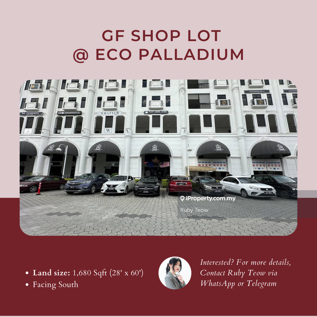 Eco Palladium Ground Floor Shop Lot For Rent, Eco Palladium, Johor