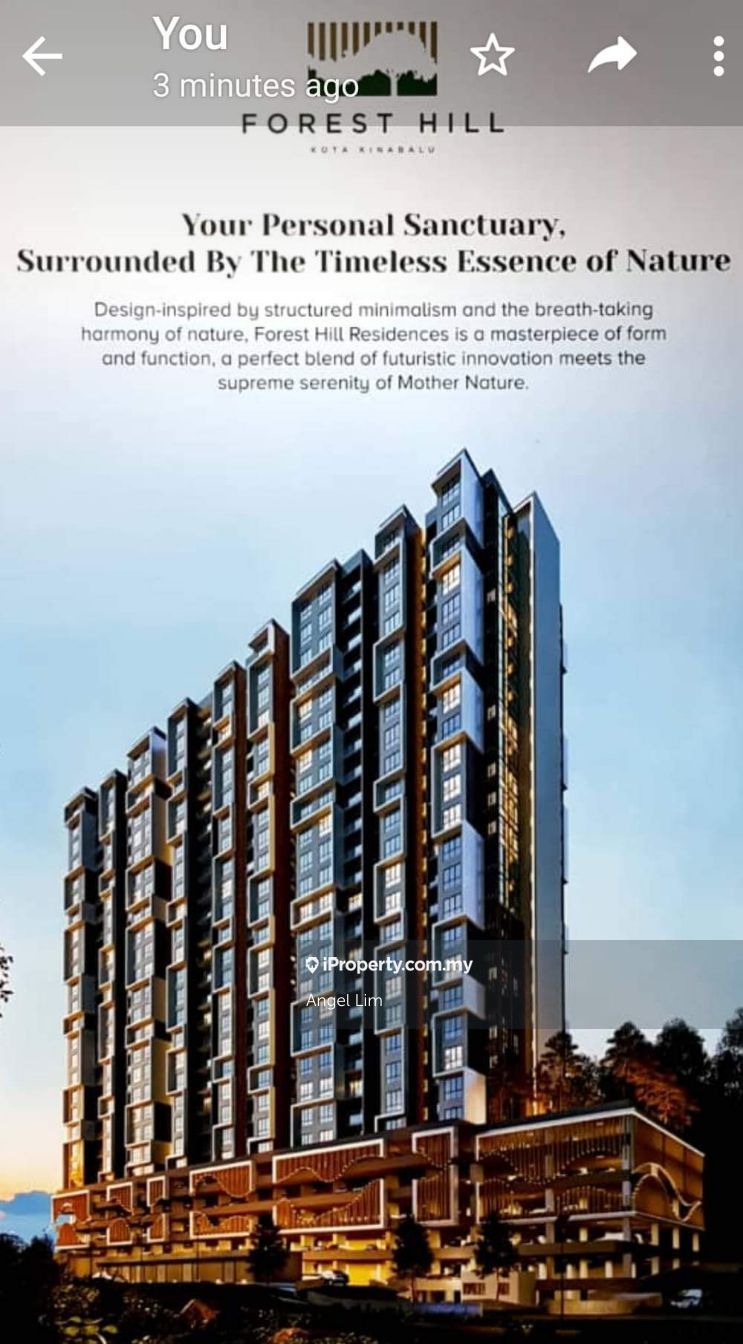 Forest Hill Condominium 3 bedrooms for sale in Kota Kinabalu, Sabah