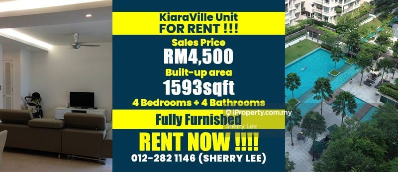 Kiaraville Corner lot Condominium 3+1 bedrooms for rent in Mont Kiara ...