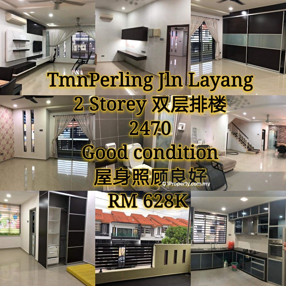 Taman Perling,Jalan Layang,24x70 2-Storey Terrace, Perling