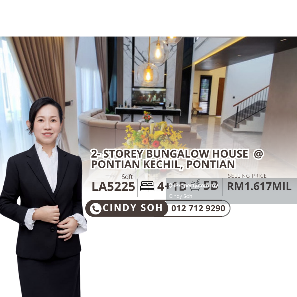Pontian Kechil Bungalow House for Sale