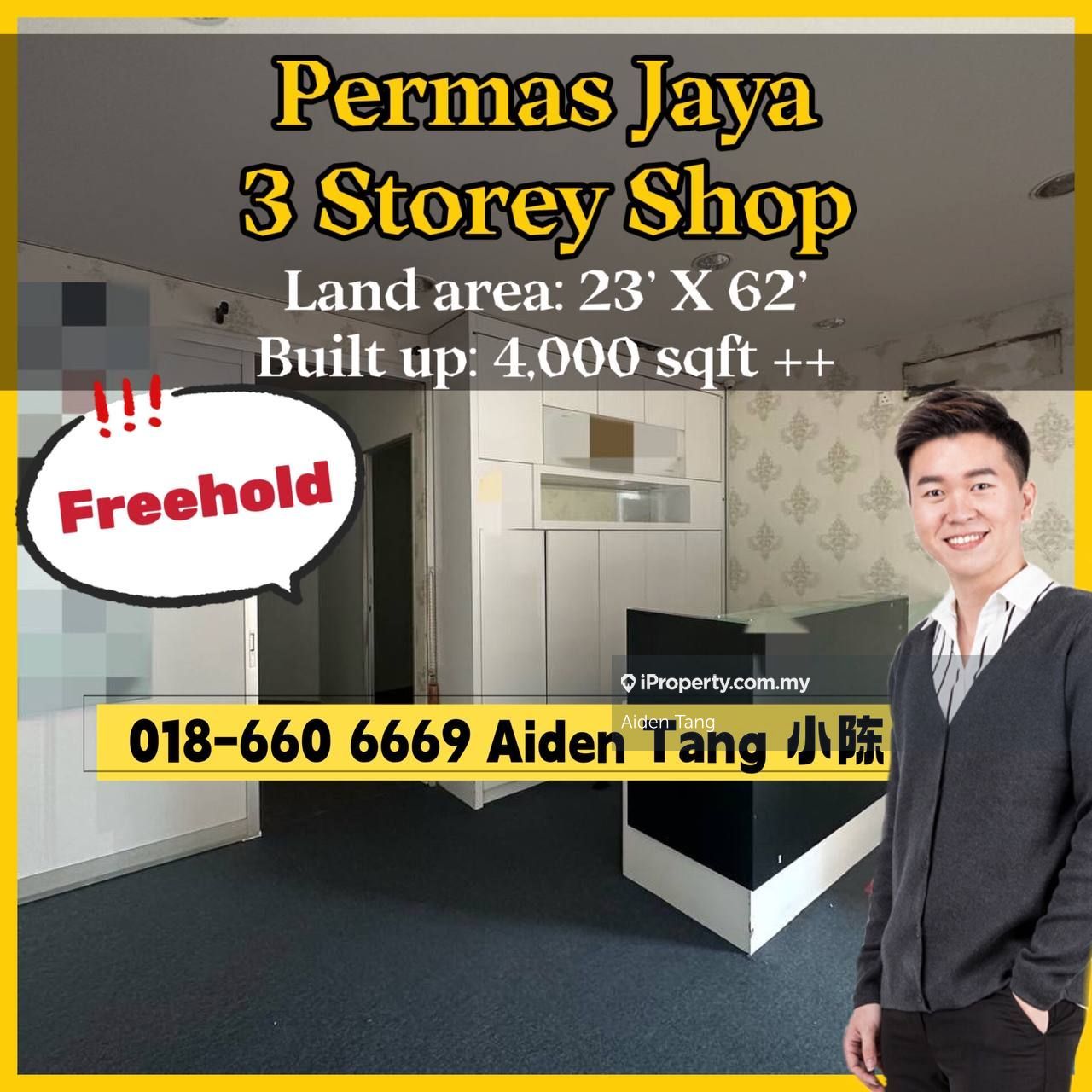 Permas Jaya 3 Storey Shop, Permas Jaya, Permas Mall, Masai, Johor Bahru