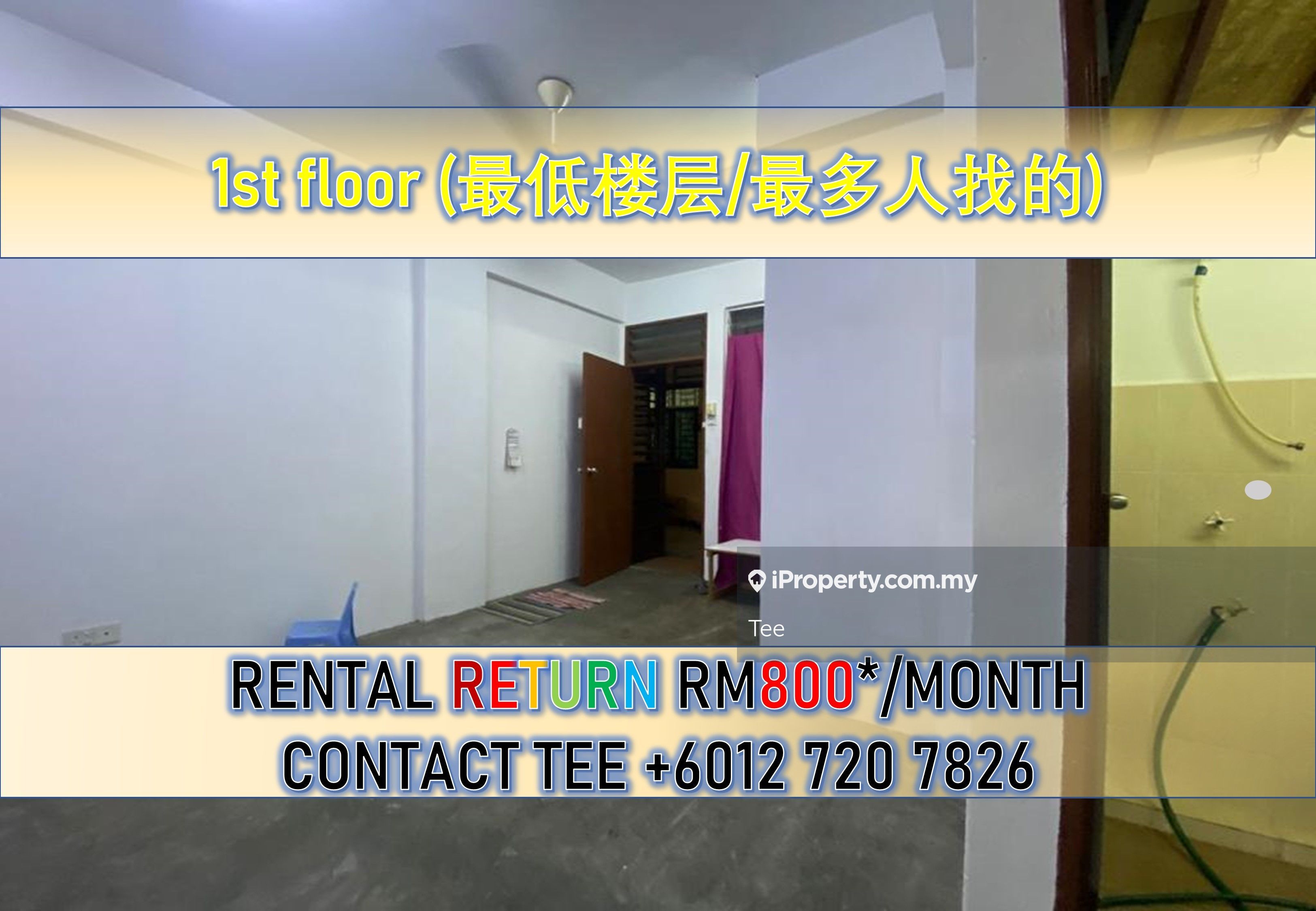 Taman Seri Orkid Intermediate Flat 3 bedrooms for sale in Skudai, Johor