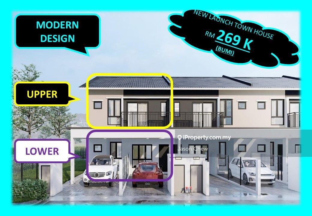 Sikamat Townhouse 3 bedrooms for sale