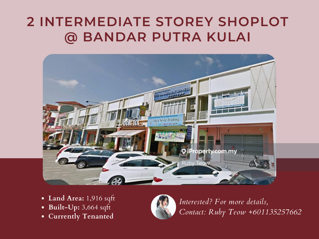 Bandar Putra Intermediate 2 Storey Shoplot for Sale, Bandar Putra, Kulai