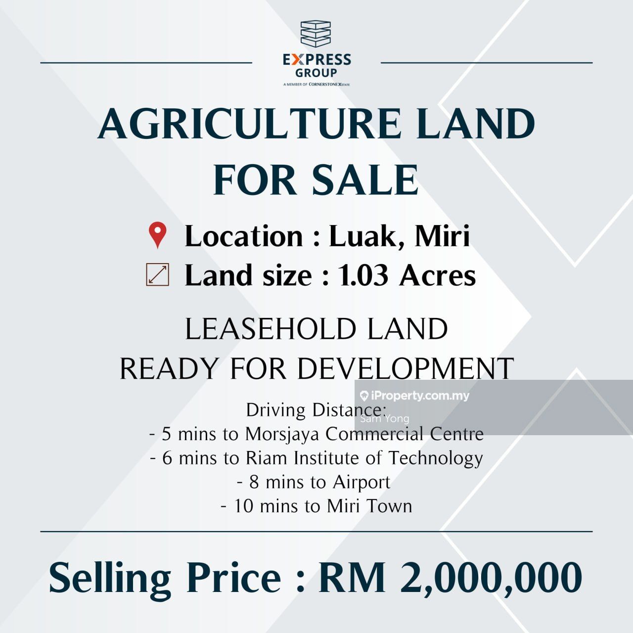 Agriculture Land at Luak (Near A Hong's Grocer), Miri for sale
