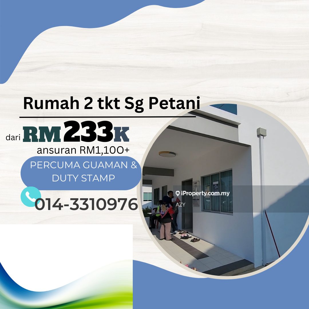 Sg petani 2 tingkat dari rm233k rumah baru, Sungai Petani Intermediate