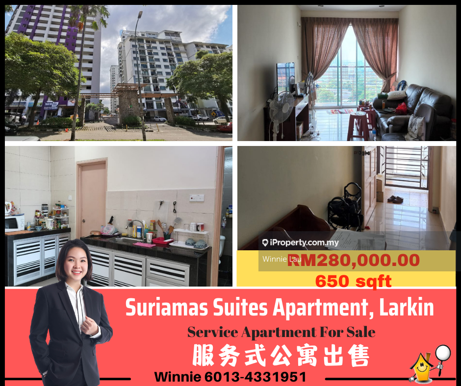 SuriaMas Suites Intermediate Apartment 2 bedrooms for sale in Johor ...