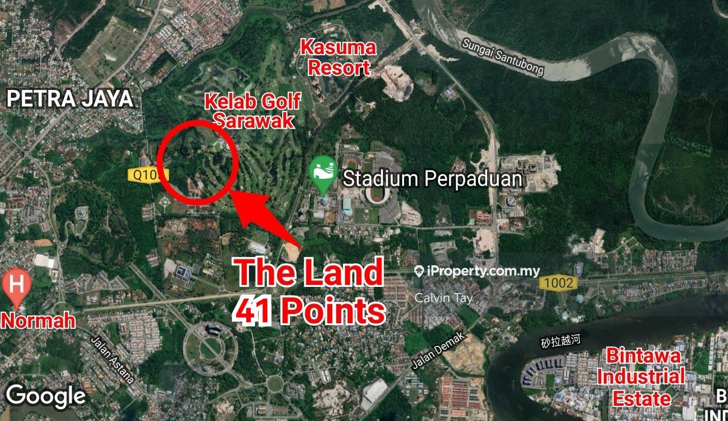 41 Points Residential Land at next to Kelab Golf , Kuching for sale