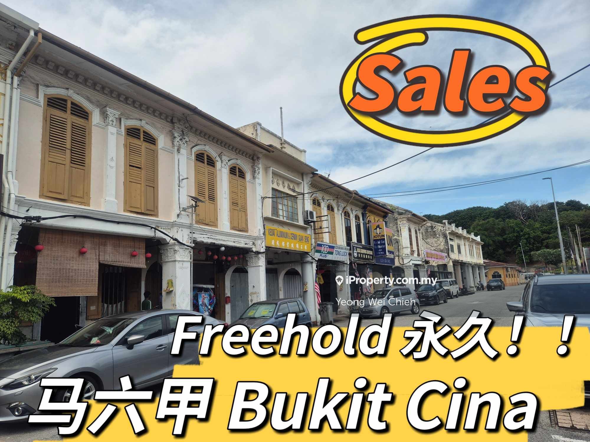 Kampung Bukit Cina Freehold Shop House, Melaka Tengah for sale